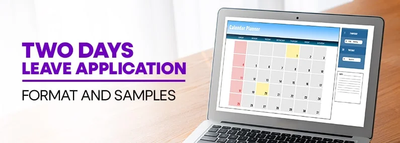 2 Days Leave Application for Office