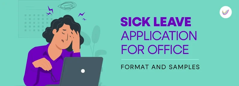 One Day Sick Leave Application for Office Format